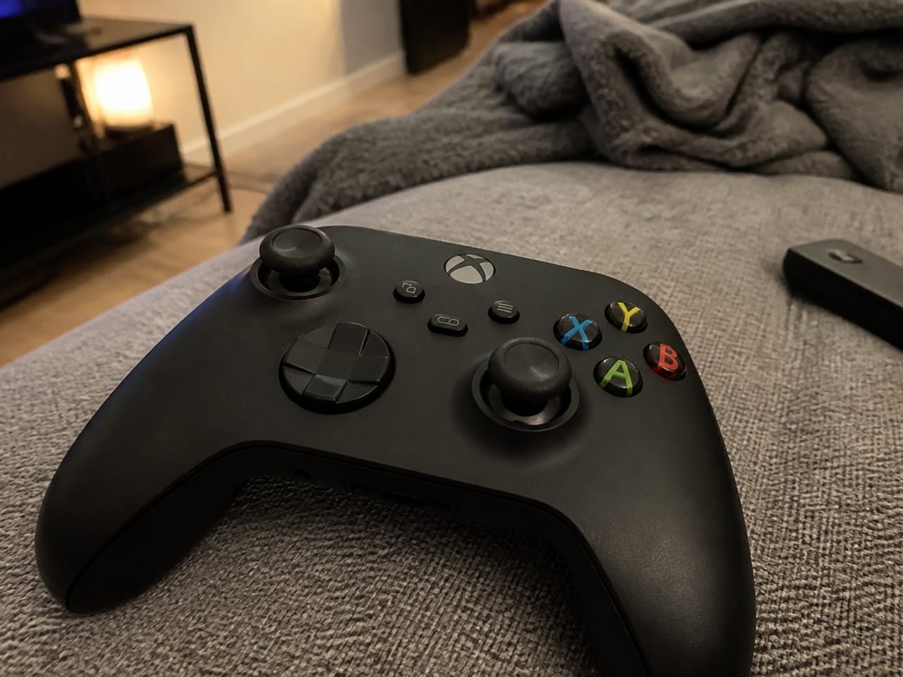 Carbon black Xbox wireless controller, demo